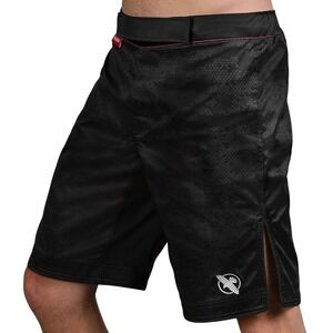 Hayabusa Chikara 3 MMA Fight Shorts Mens XL Black Honeycomb Performance Training